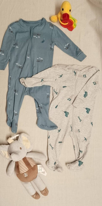 Pekkle Baby Sleepsuit / Set of 2 / Size 3m